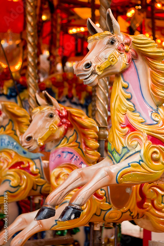 Photo: traditional funfair carousel traditional funfair carousel