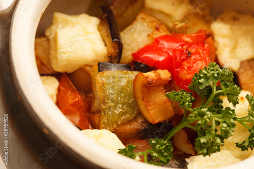 Photo: vegetables in the pot vegetables in the pot