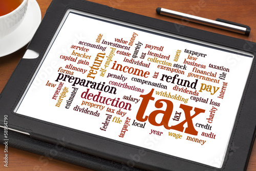 Photo: tax word cloud tax word cloud