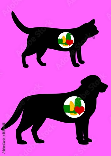 Vector: 動物病院のロゴ 動物病院のロゴ