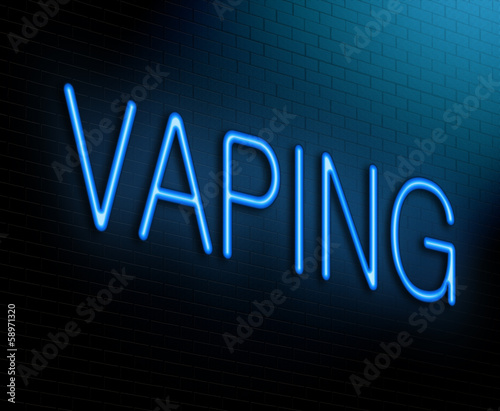 Illustration: Vaping concept. Vaping concept.