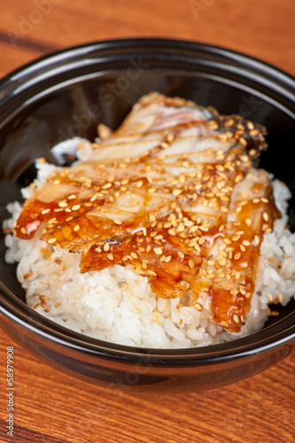 Photo: eel with rice eel with rice