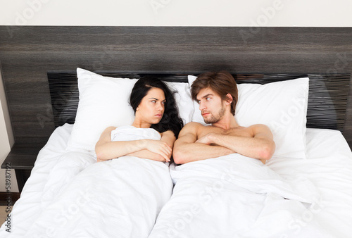 Photo: young couple bed young couple bed
