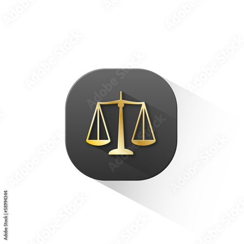 Illustration: “SCALES OF JUSTICE" Icon (rights legal advice law button) “SCALES OF JUSTICE" Icon (rights legal advice law button)