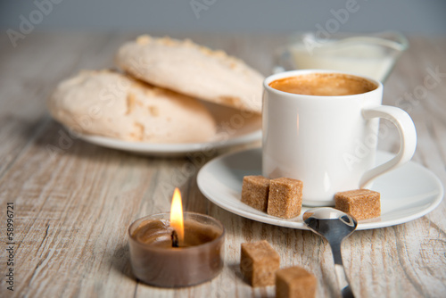 Photo: coffee with biscuits coffee with biscuits