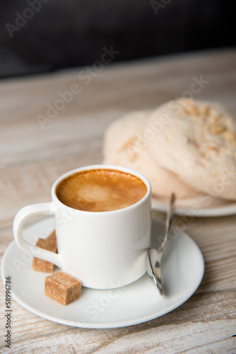 Photo: coffee with biscuits coffee with biscuits