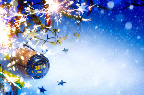 Photo: art Christmas and 2014 New year party background art Christmas and 2014 New year party background