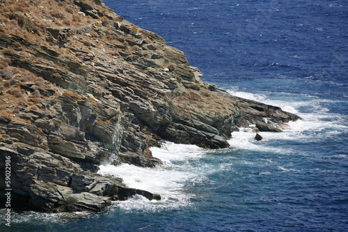 Photo: Rocky seaside cliff Rocky seaside cliff