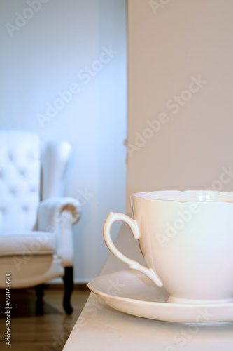 Photo: White china teacup White china teacup