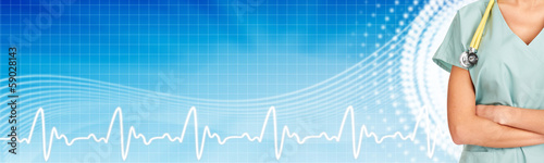 Photo: Medical banner. Medical banner.