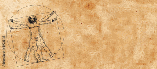 Vector: Vitruvian Man by Leonardo Da Vinci Vitruvian Man by Leonardo Da Vinci