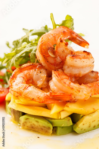 Photo: salad with shrimps salad with shrimps
