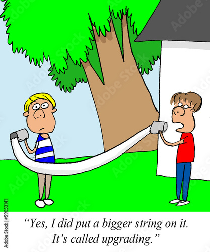 Illustration: Bigger string Bigger string