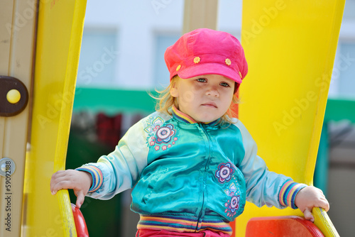 Photo: girl on slide girl on slide