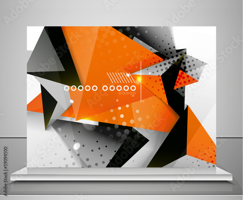 Vector: Abstract geometric shape background Abstract geometric shape background
