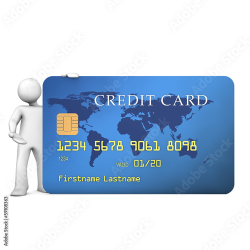Illustration: Manikin Credit Card Manikin Credit Card