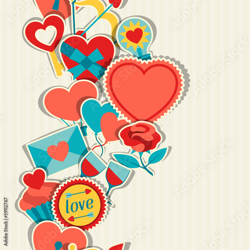 Vector: Valentine's and Wedding seamless pattern. Valentine's and Wedding seamless pattern.