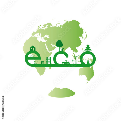 Vector: Ecology elements Ecology elements