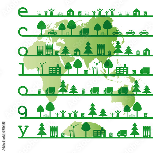 Vector: Ecology elements Ecology elements