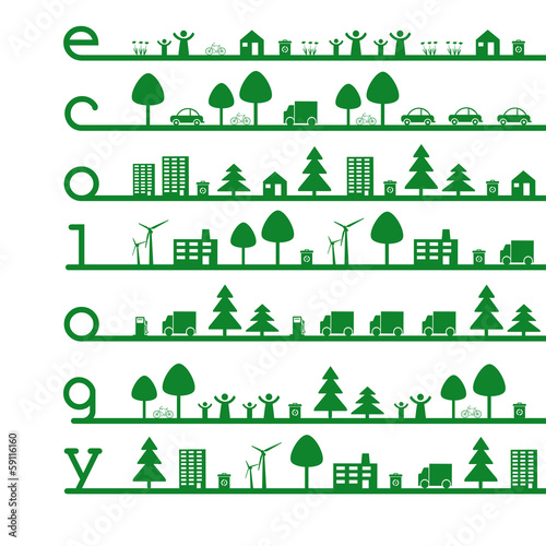 Vector: Ecology elements Ecology elements