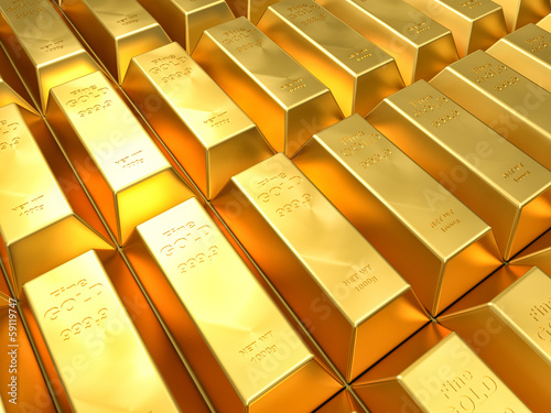 Illustration: golden ingot golden ingot