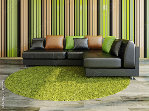 Illustration: Leather sofa Leather sofa