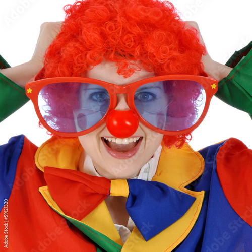 Photo: Clown mit roter Nase Clown mit roter Nase