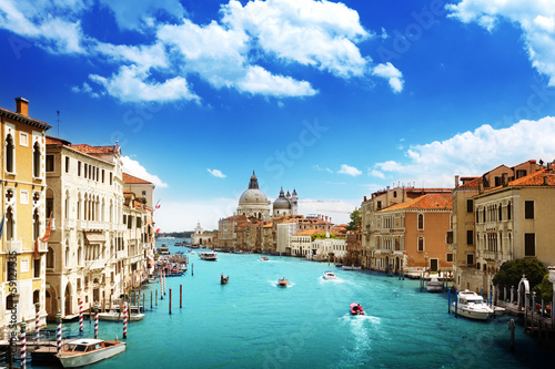 Photo: Grand Canal and Basilica Santa Maria della Salute, Venice, Italy Grand Canal and Basilica Santa Maria della Salute, Venice, Italy
