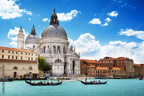 Photo: Grand Canal and Basilica Santa Maria della Salute, Venice, Italy Grand Canal and Basilica Santa Maria della Salute, Venice, Italy