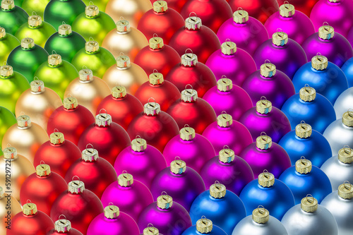 Photo: bunte Christbaumkugeln bunte Christbaumkugeln