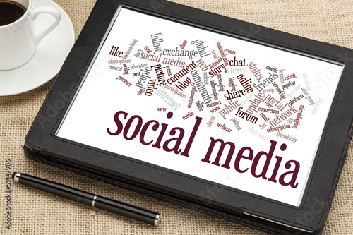 Photo: social media word cloud social media word cloud