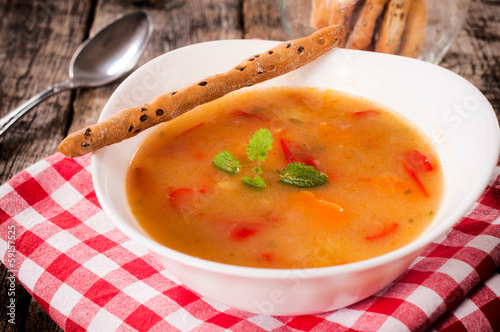Photo: Vegetarian soup Vegetarian soup
