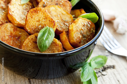 Photo: Spicy baked potatoes Spicy baked potatoes