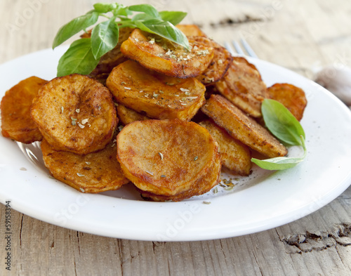 Photo: Spicy baked potatoes Spicy baked potatoes