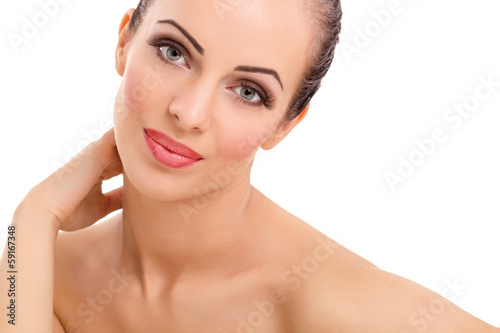 Photo: young woman with beautiful scin posing young woman with beautiful scin posing