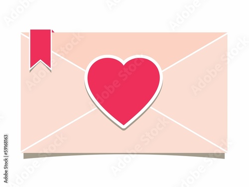 Illustration: Letter for Valentine's day Letter for Valentine's day