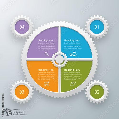 Vector: Infographics Vector Background 4-Step Process Infographics Vector Background 4-Step Process