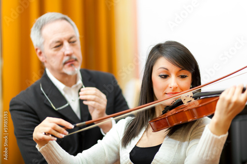 Photo: Violin lesson Violin lesson