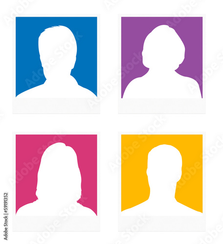 Illustration: avatars colorés avatars colorés