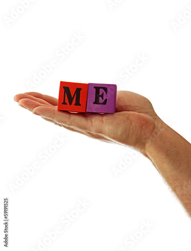 Photo: Me Hand Blocks Me Hand Blocks