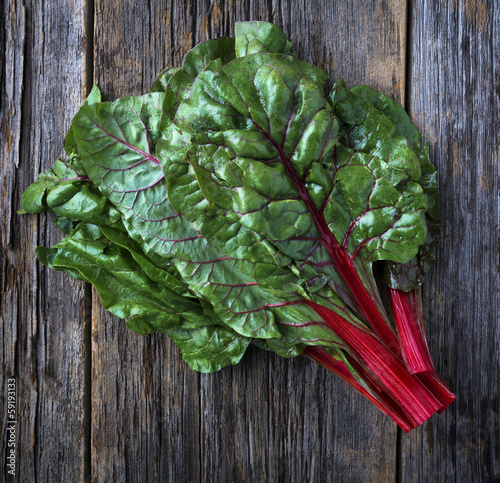 Photo: Raw Organic Red Ruby Swiss Chard Raw Organic Red Ruby Swiss Chard