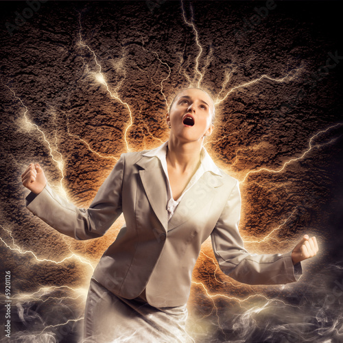 Photo: violent woman violent woman