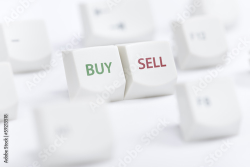 Photo: Buy sell concept Buy sell concept