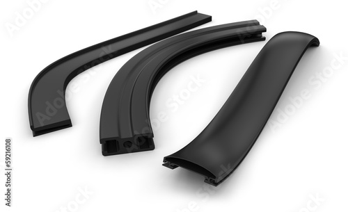 Photo: Extruded rubber profile (sealing) Extruded rubber profile (sealing)