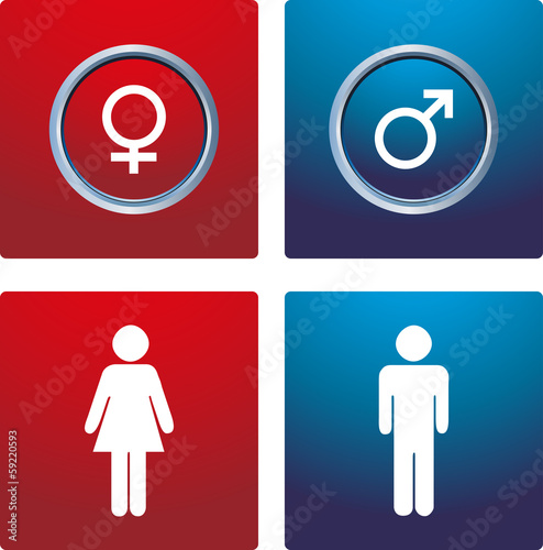 Vector: Male & female sign Male & female sign