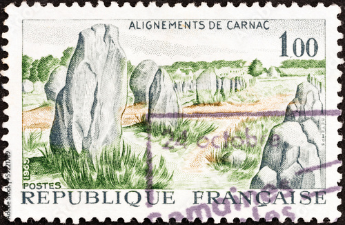 Photo: Prehistoric stone monuments, Carnac (France 1965) Prehistoric stone monuments, Carnac (France 1965)