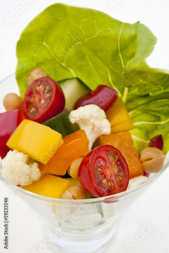 Photo: Vegetable and Chickpea Salad Vegetable and Chickpea Salad