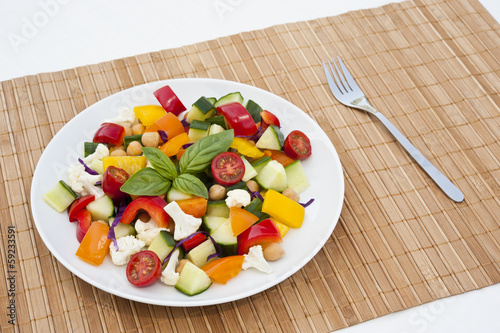 Photo: Chickpea and Vegetable Salad Chickpea and Vegetable Salad