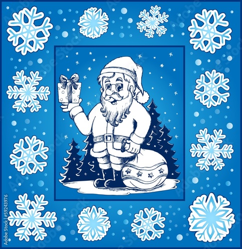 Vector: Christmas topic greeting card 6 Christmas topic greeting card 6