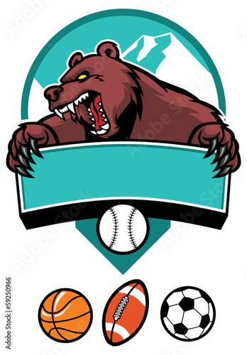 Vector: bear mascot bear mascot